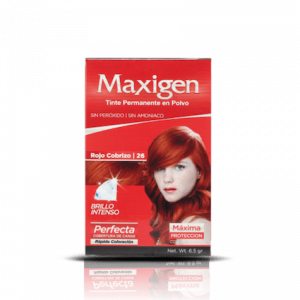Maxigen Tinte Permanente en Polvo Color Rojo Cobrizo 26