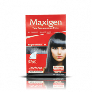 Maxigen Tinte Permanente en Polvo Color Negro Oriental 59